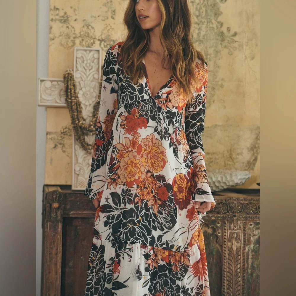 Free People Moroccan Roll Call Maxi Dress - Picture 2 of 7